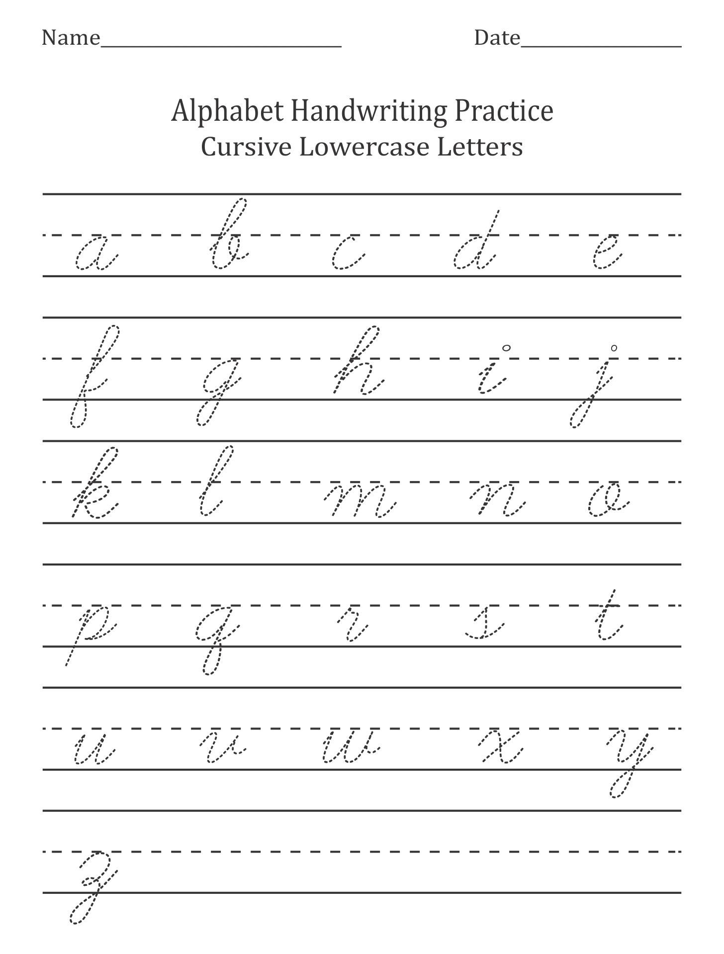 Cursive Writing Practice Sheets Printable Printable Free Templates