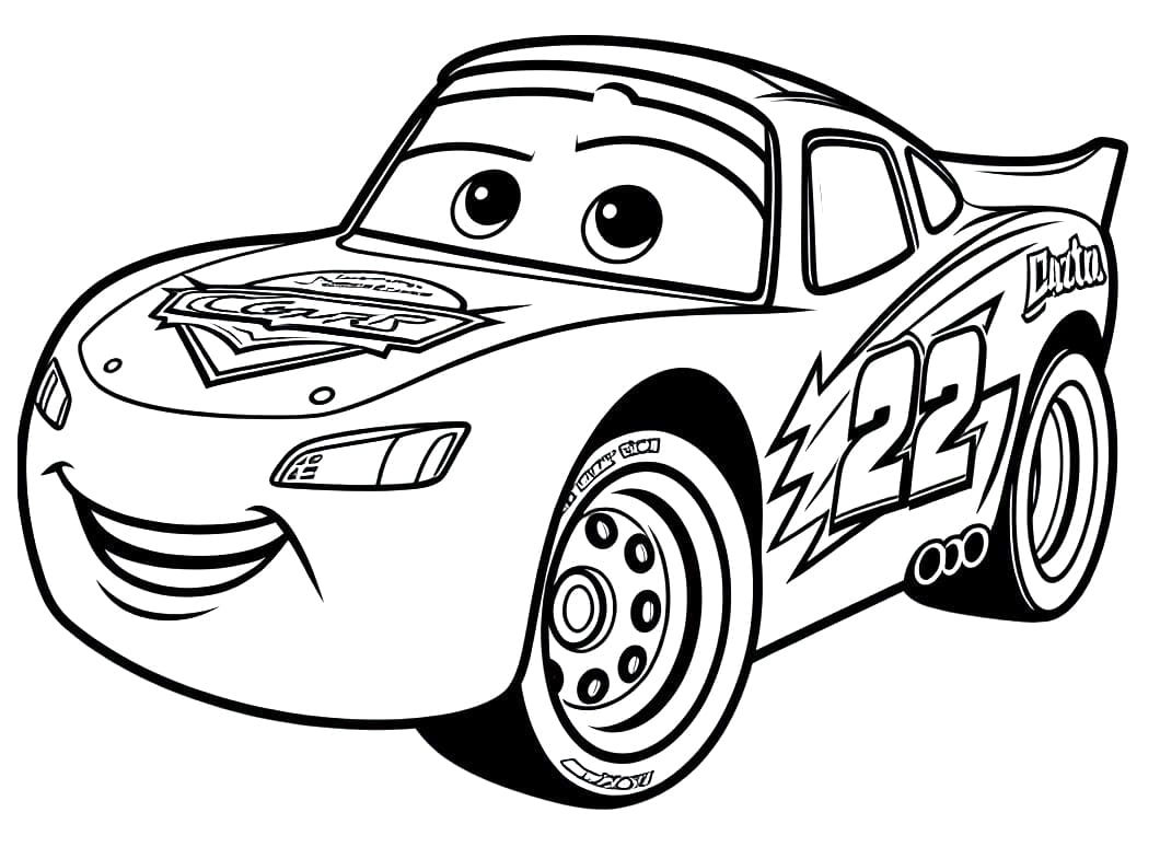 Cute Lightning McQueen Image Coloring Page Download Print Or Color 