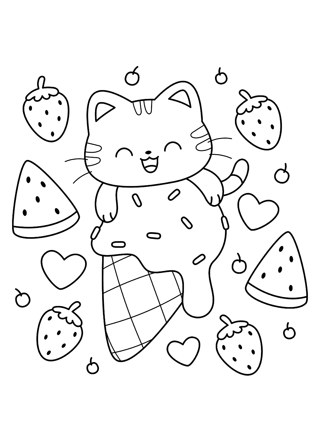 Cute Pencil Coloring Pages
