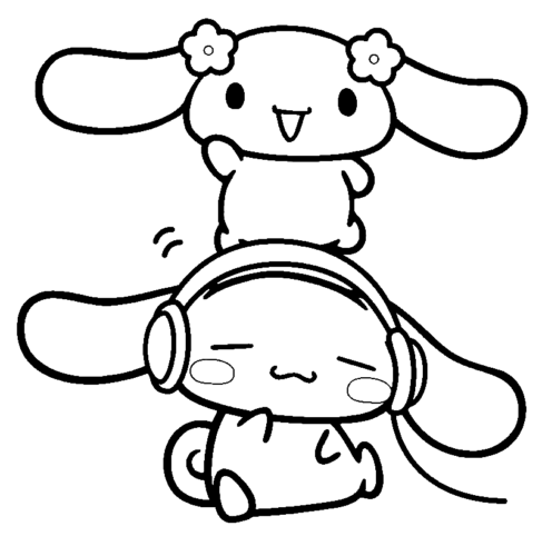 Cute Sanrio Coloring Page Turkau Coloring Nation