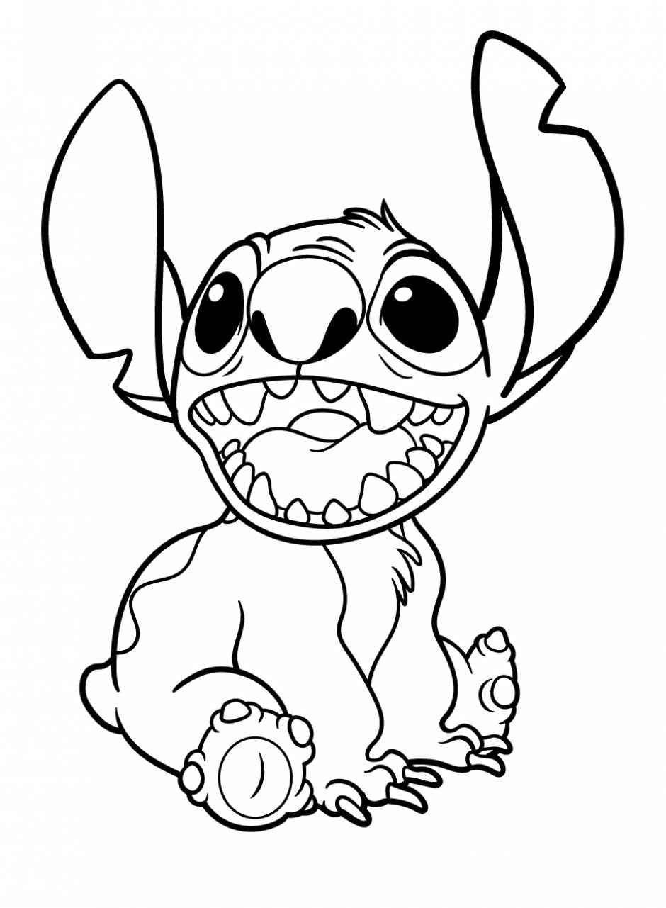 Cute Stitch Coloring Pages Coloring Nation
