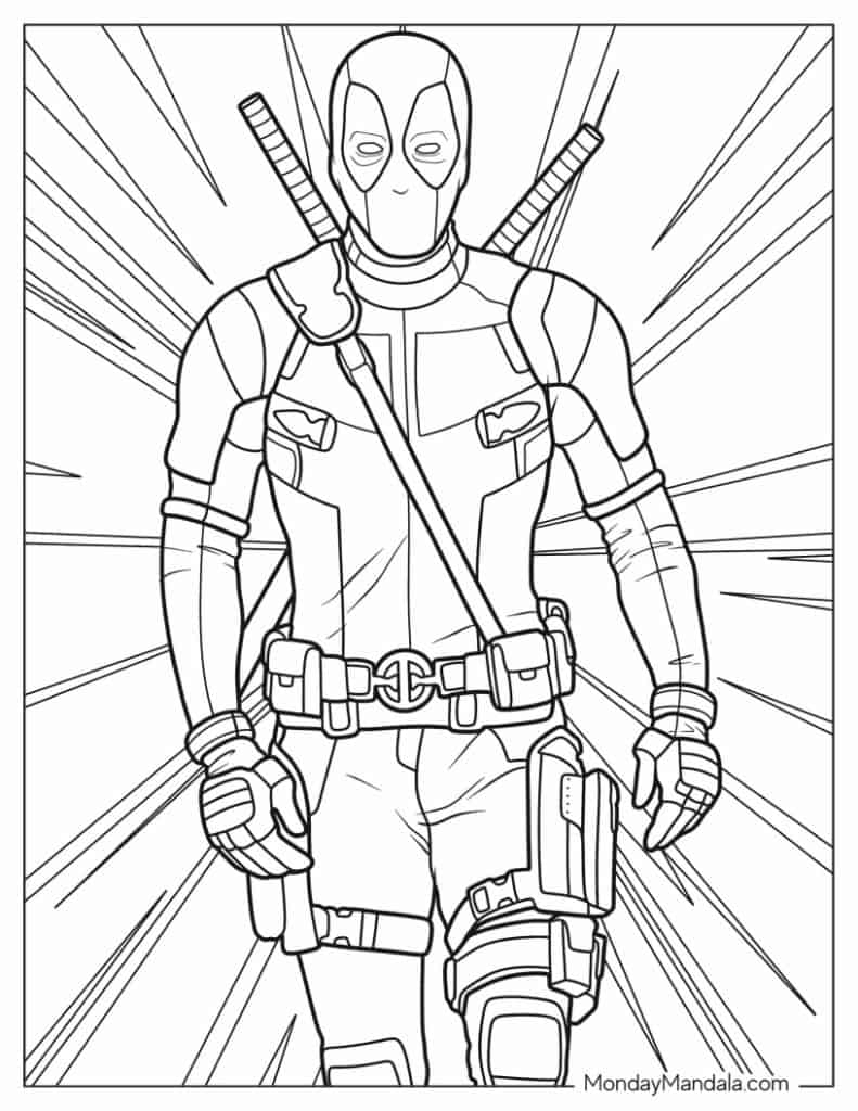 Deadpool And Wolverine Coloring Pages Coloring Nation