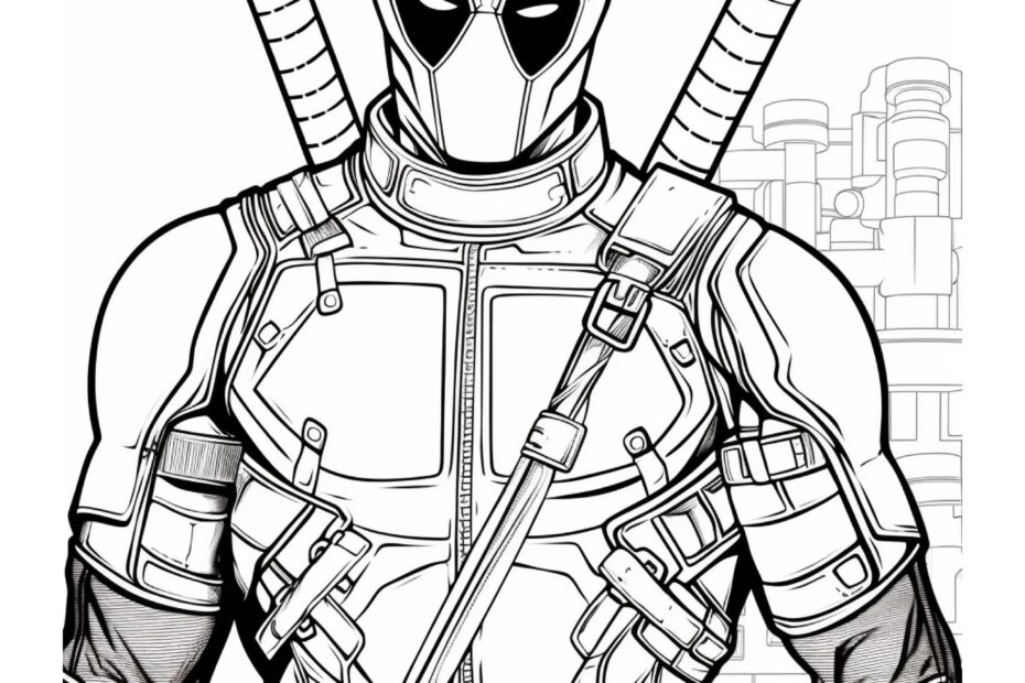 Deadpool Coloring Pages Coloring Nation