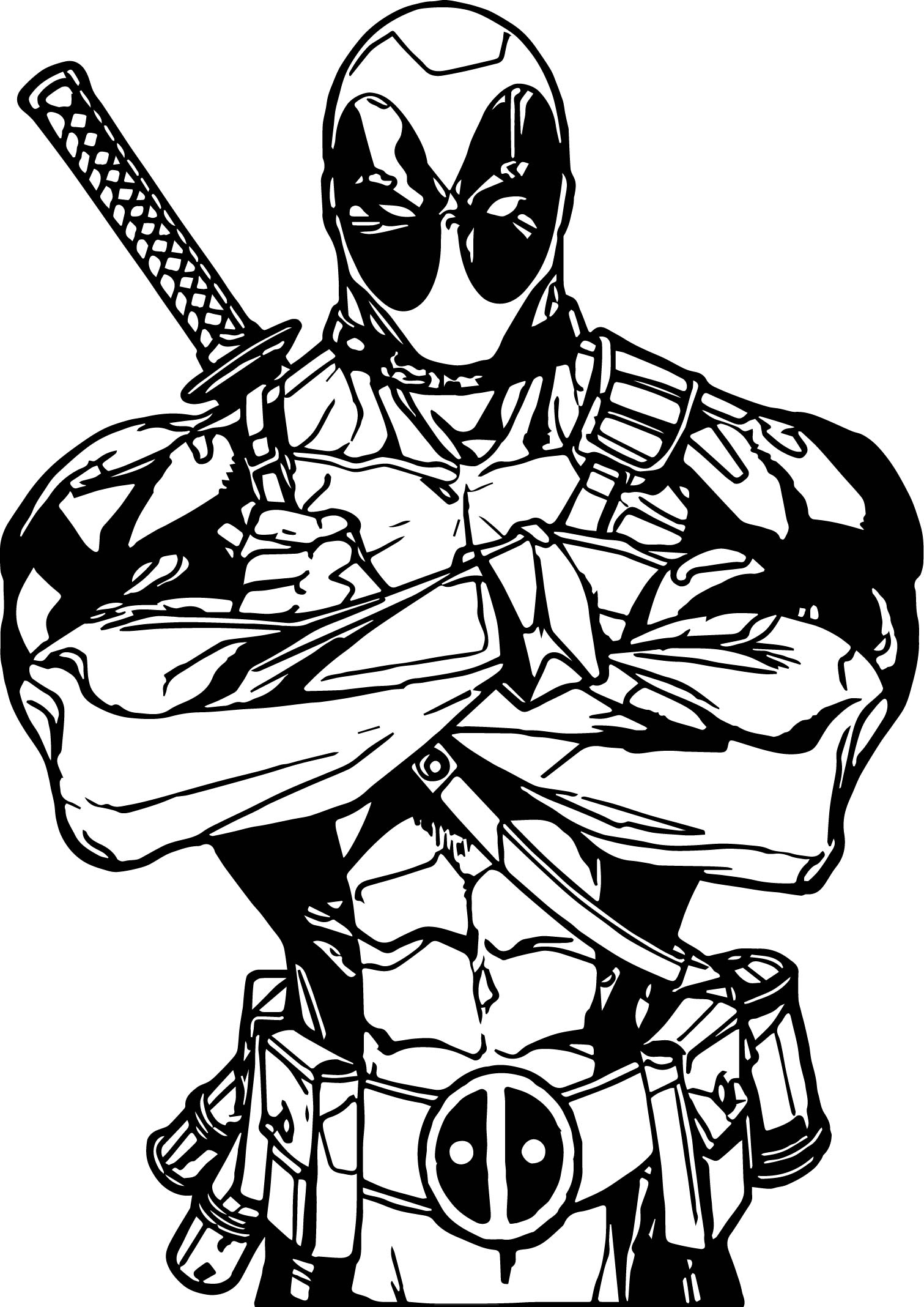 Deadpool Coloring Pages Free Download On ClipArtMag