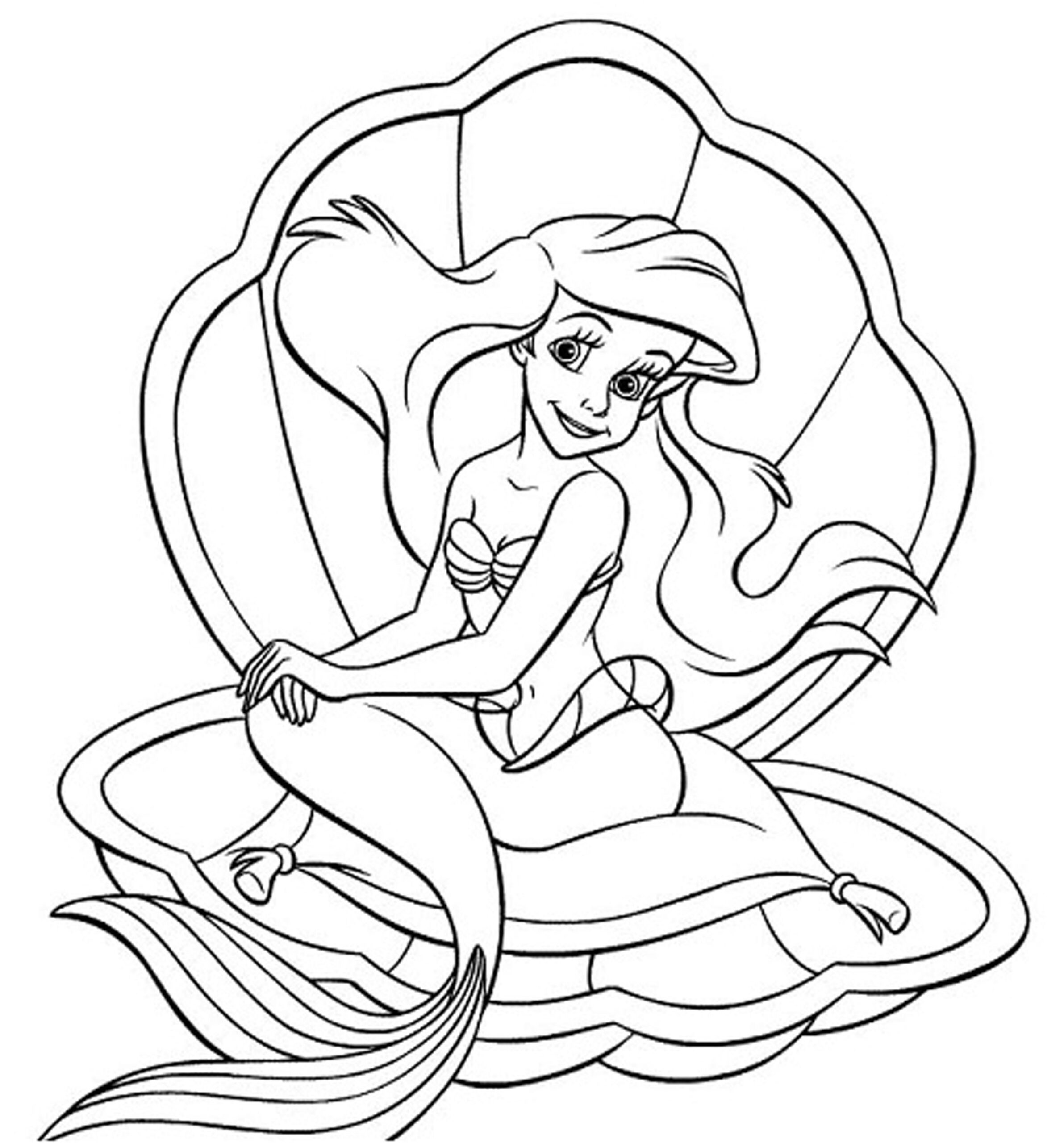 Disney Princess Ariel Coloring Pages At GetColorings Free 