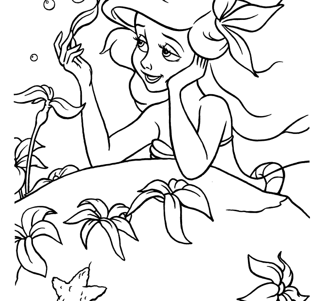 Disney Princess Ariel Coloring Pages Coloring Home