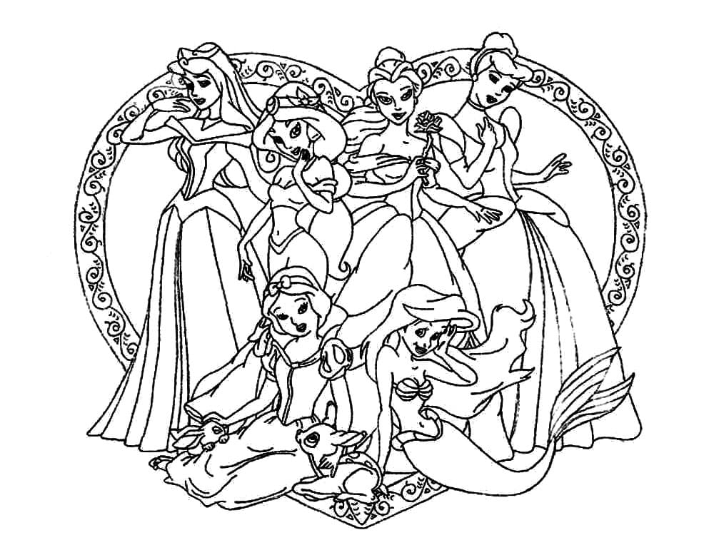 Disney Princess Pictures Coloring Pages Infoupdate