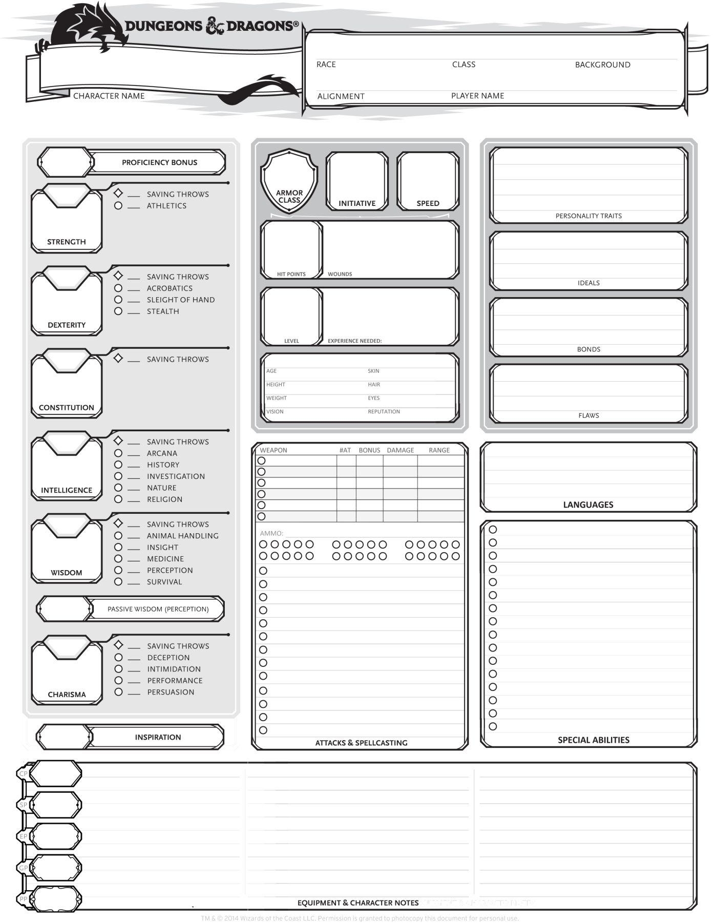 Dnd 2024 Character Sheet Printable Pdf Alanna Modestia