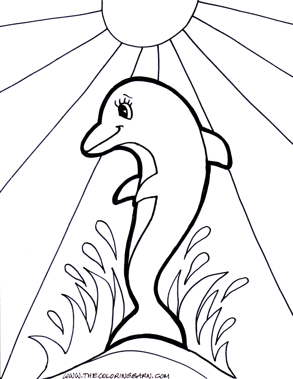 Dolphin Coloring Sheets Free Printable Free Printable Templates