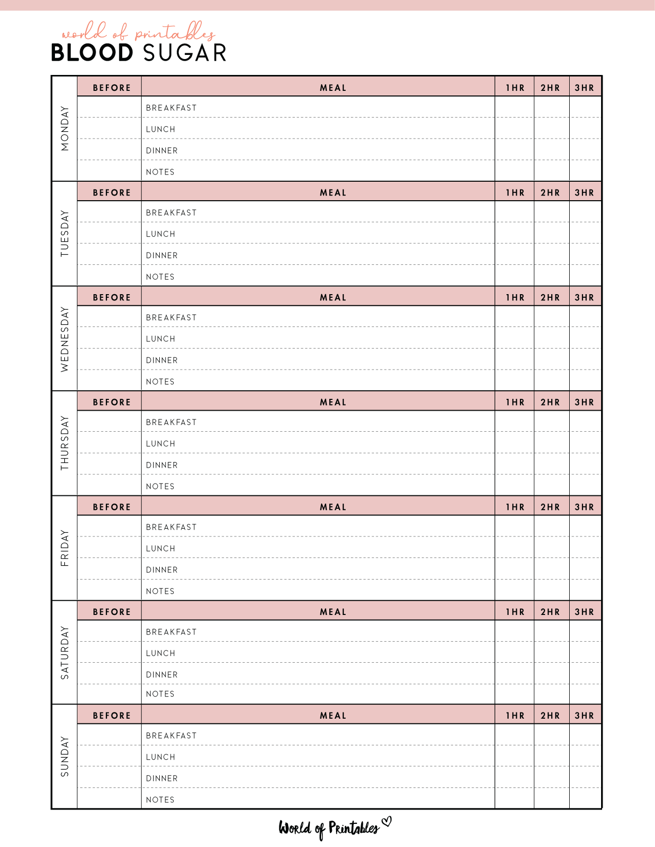 Download Free Printable Blood Sugar Log Chart PDF World Of Printables