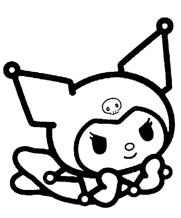 Easy Kuromi Coloring Page Download Print Or Color Online For Free
