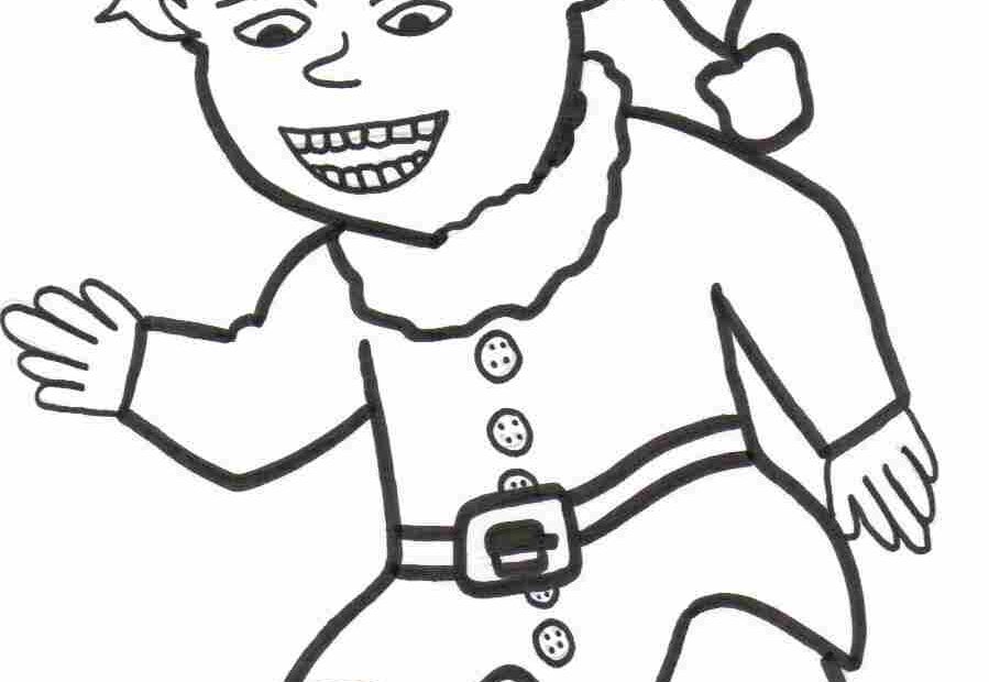 Elf Coloring Sheet Printable
