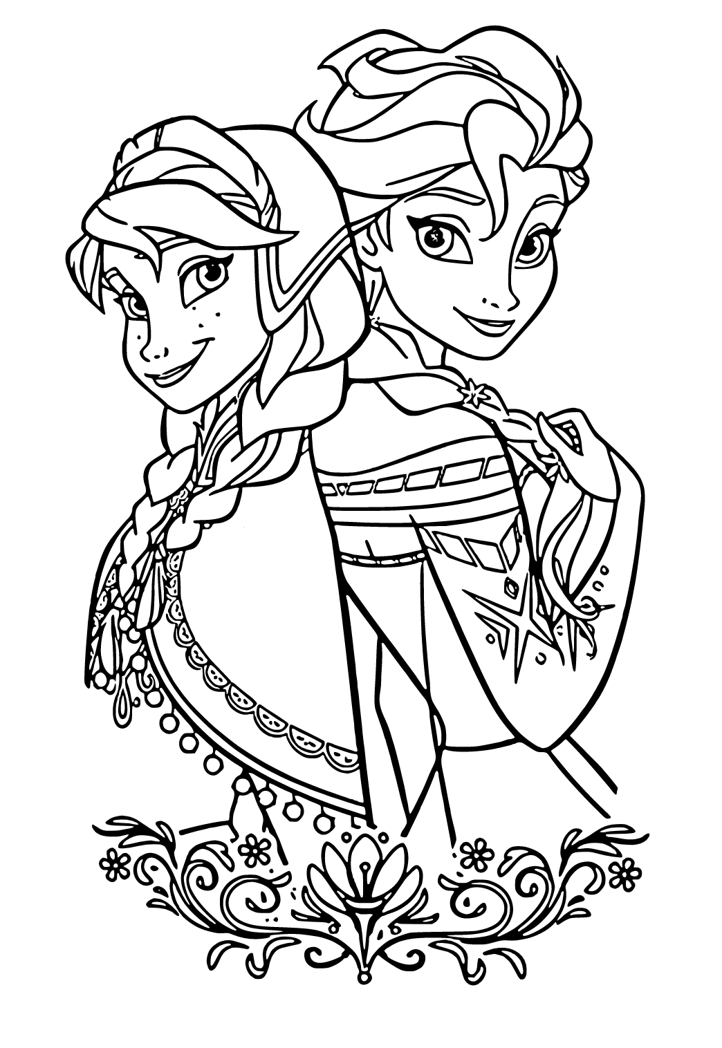 Elsa Coloring Page To Print Frozen Ready For Download