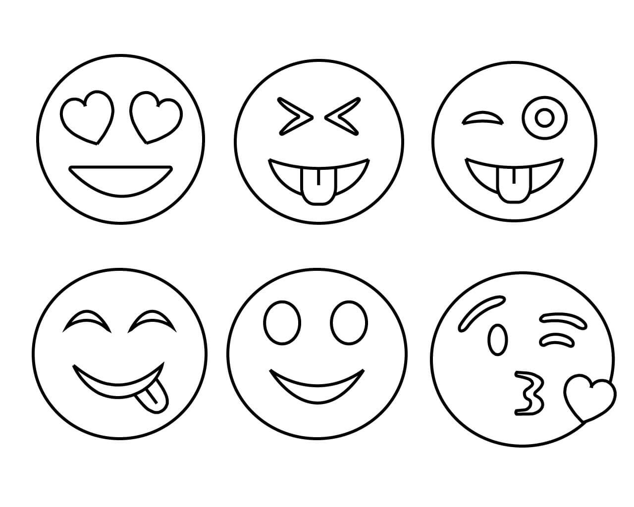 Emoji Coloring Pages Printable Coloring Pages FREE