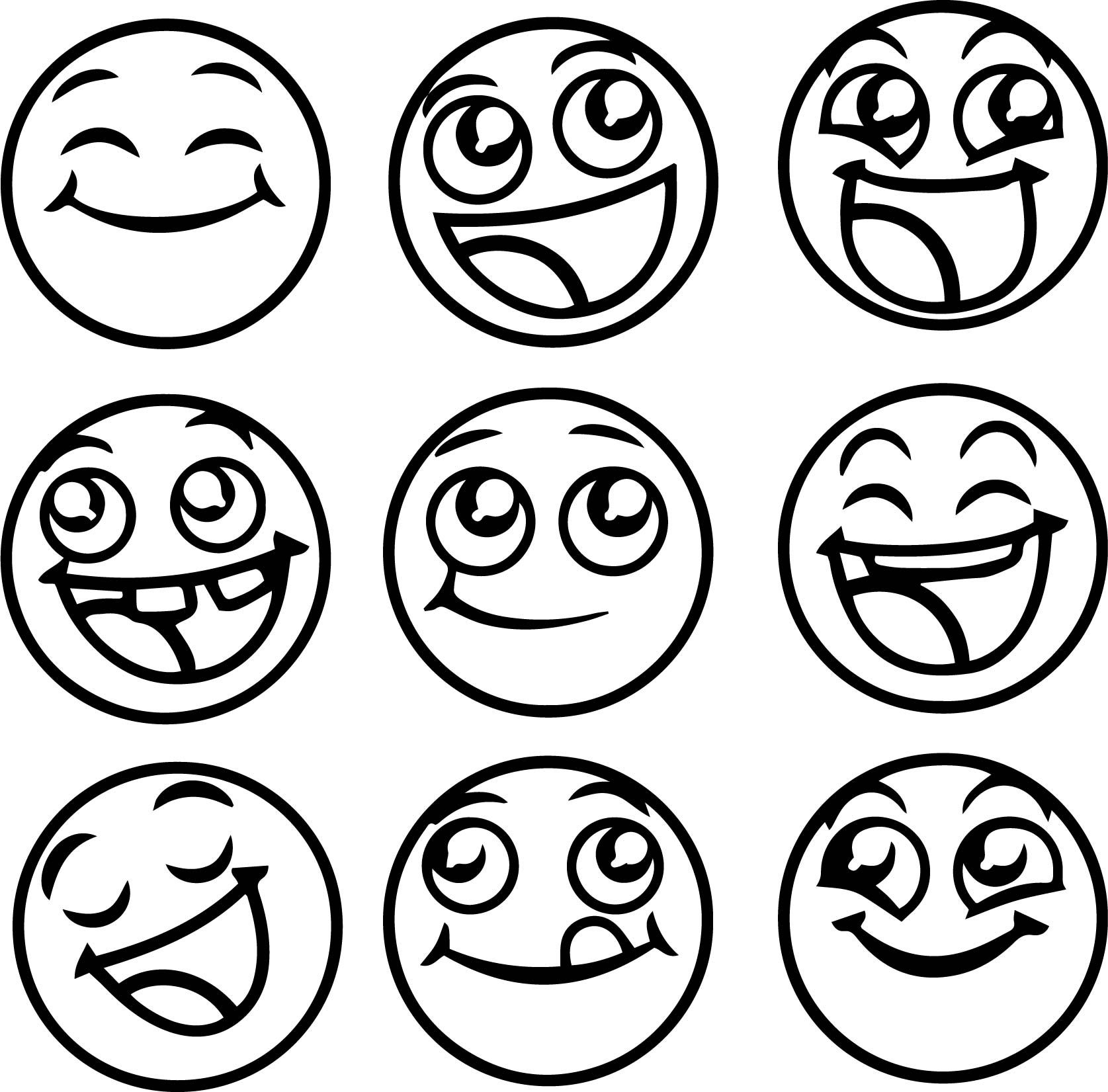 Emoji Faces Emoji Printable Coloring Pages Thekidsworksheet
