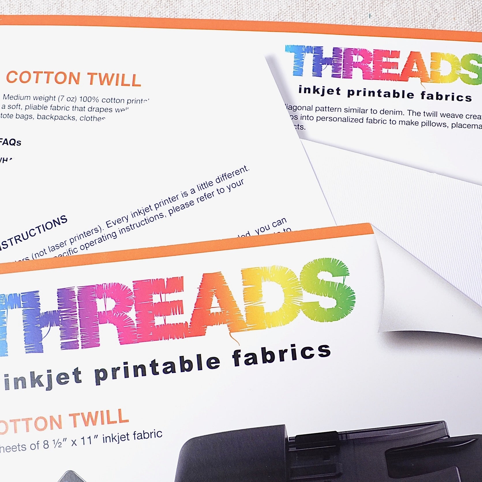 EQ Inkjet Printable Cotton Basic Fabric Sheets 11 X17 6 Pkg 1 