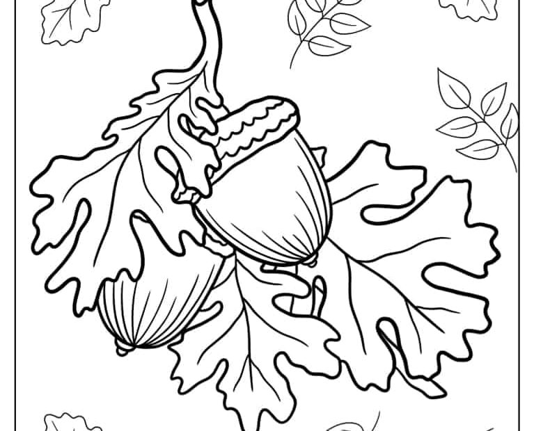 Falling Leaves Coloring Sheets Printable Free Coloring Sheet