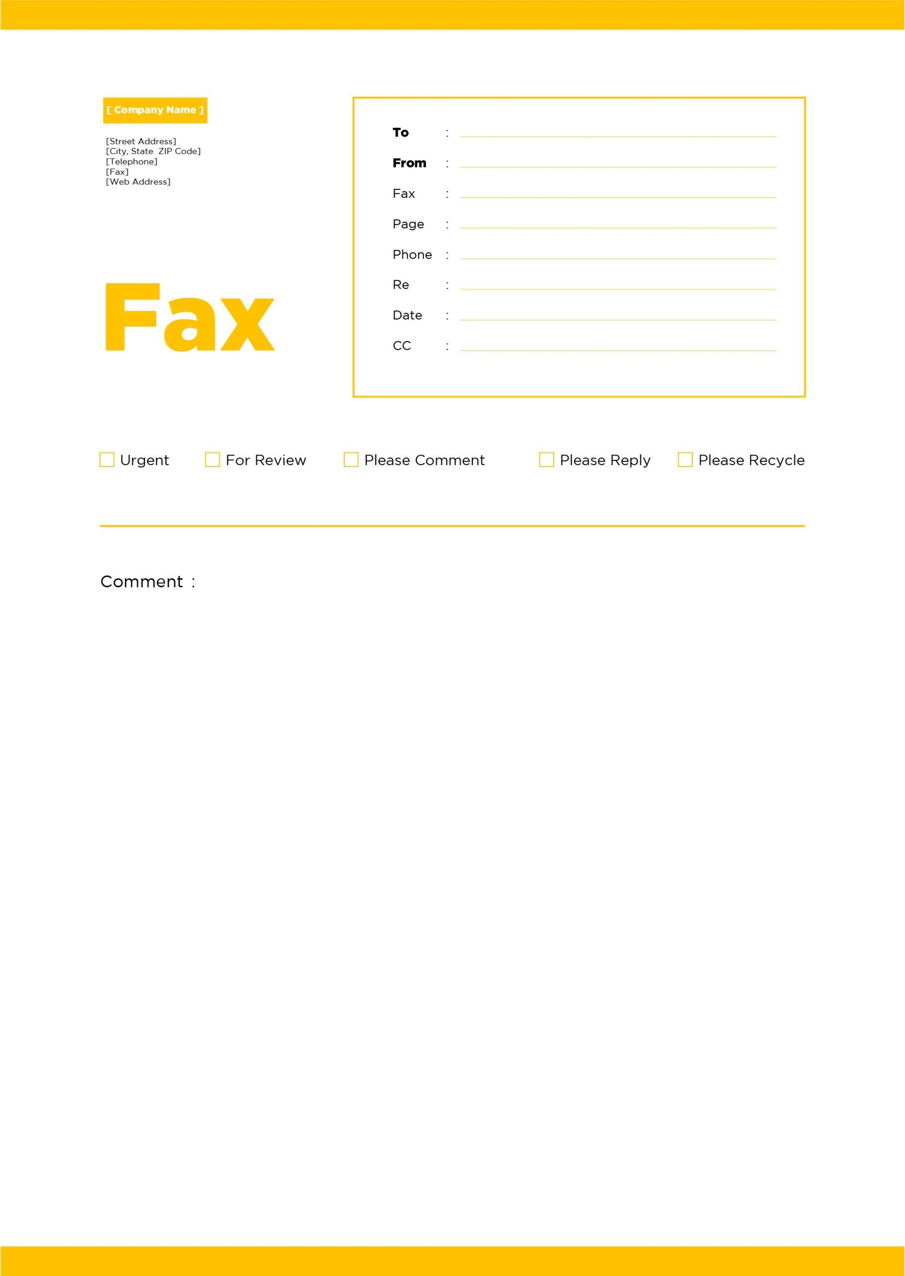 Fax Cover Sheet 10 Free PDF Printables Printablee