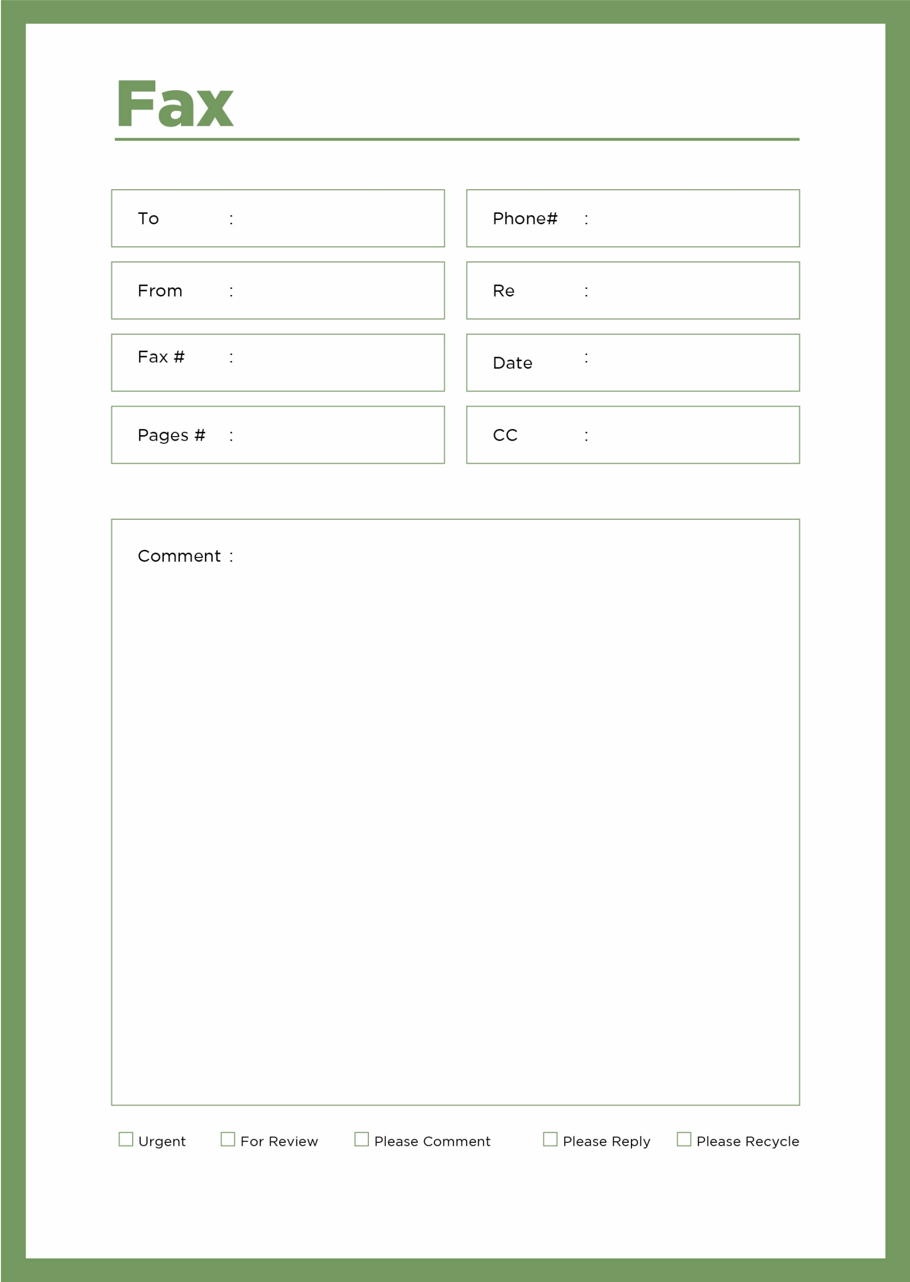 Fax Cover Sheet Template Word 21 KAESG BLOG