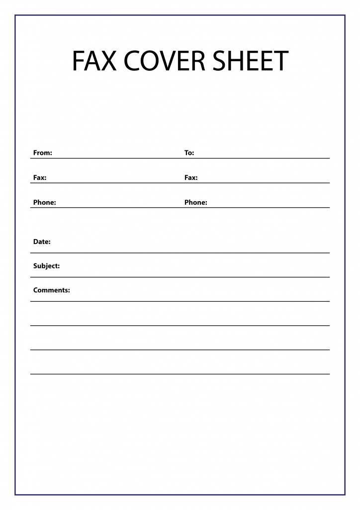 Fax Cover Sheets Printable Free Lasopanor