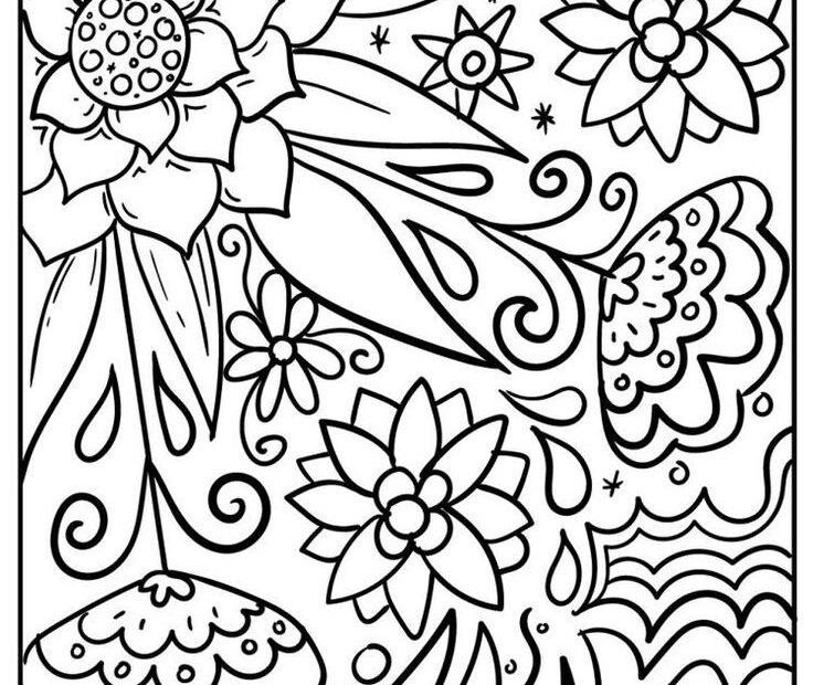 Flower Coloring Pages Printable Flower Coloring Pages Sunflower