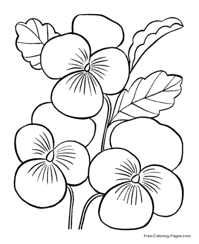 Flower Coloring Pages