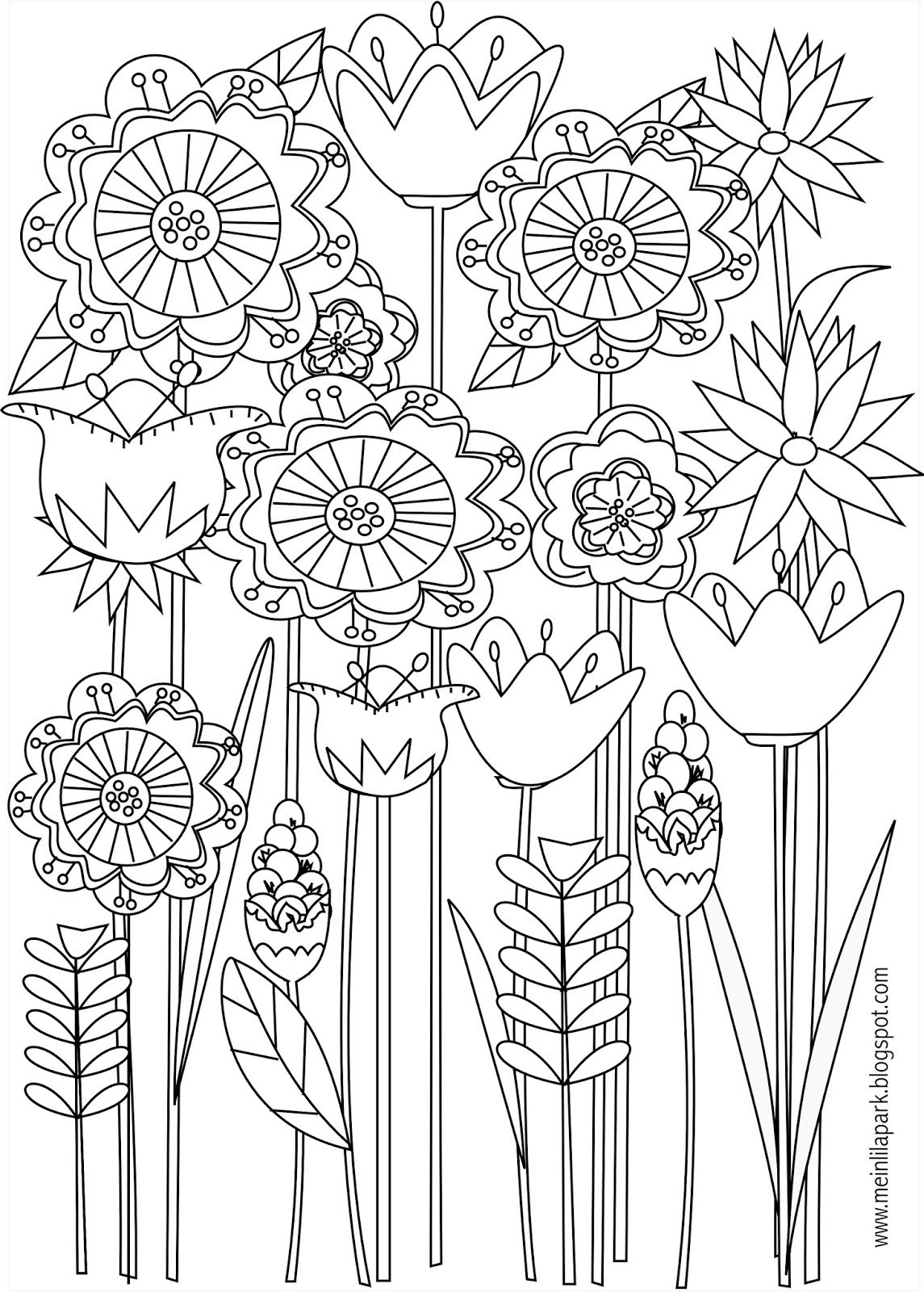 Flower Printable Coloring Sheets