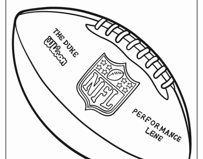 Football Coloring Sheets Printable Football Advanced Coloring Sheets