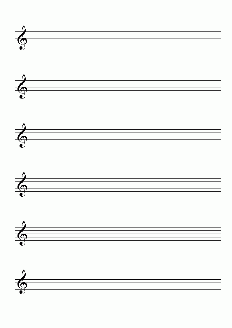 Free Blank Music Sheets Printable