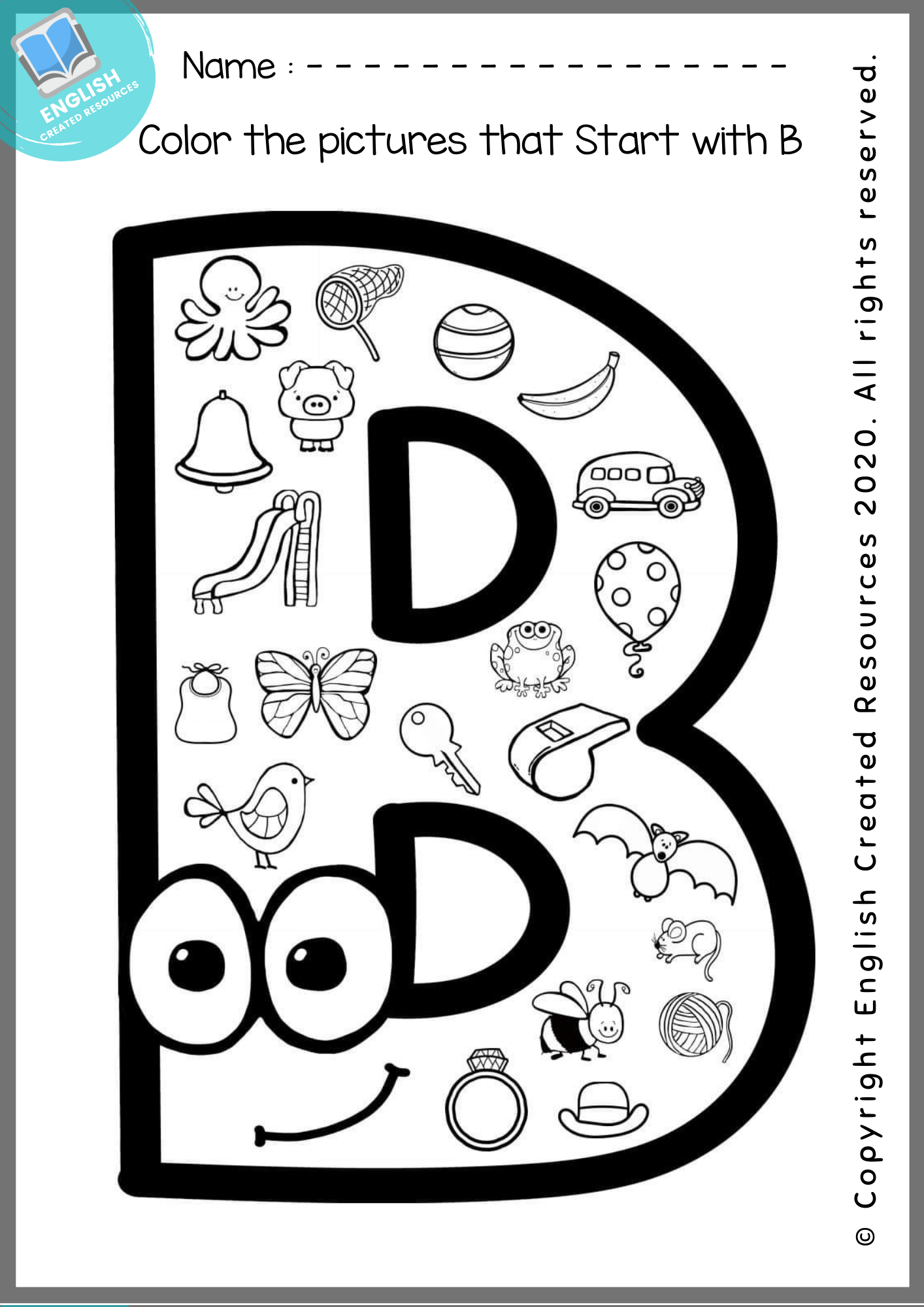 Free Coloring Alphabet Printable Pages
