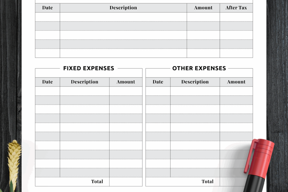 Free Editable Monthly Budget Worksheet PDF Editable Budget Sheets