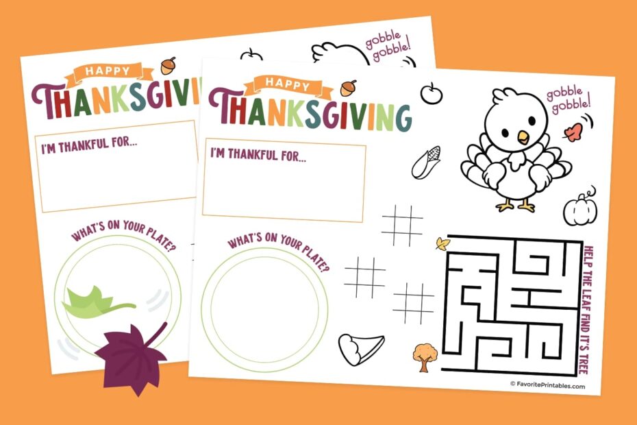 Free Free Thanksgiving Printable Activity Sheets Download Free Free