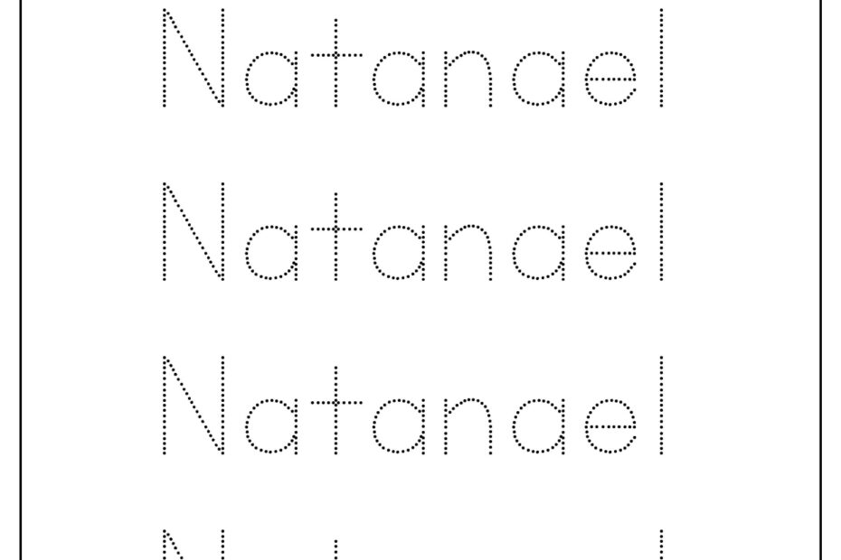 Free Name Tracing Sheets Name Tracing Generator