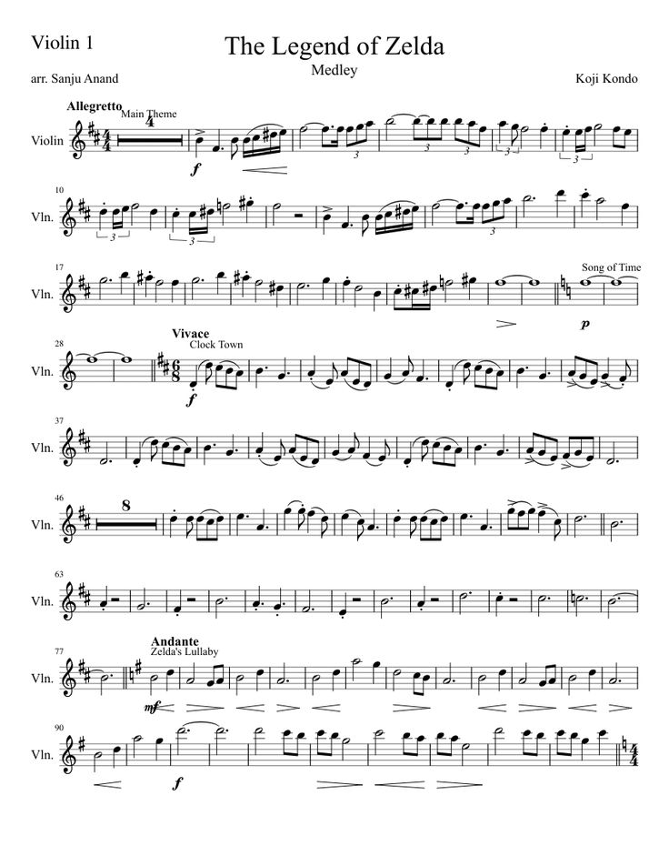 Free Popular Violin Sheet Music