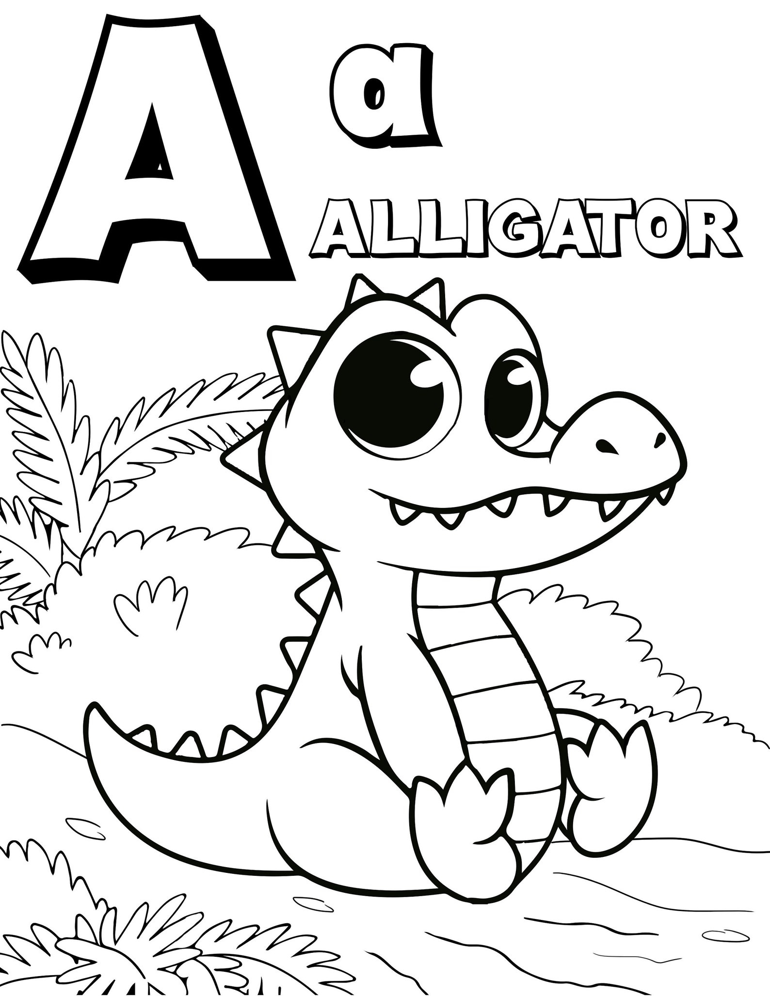 Free Printable Abc Coloring Book Coloring Pages