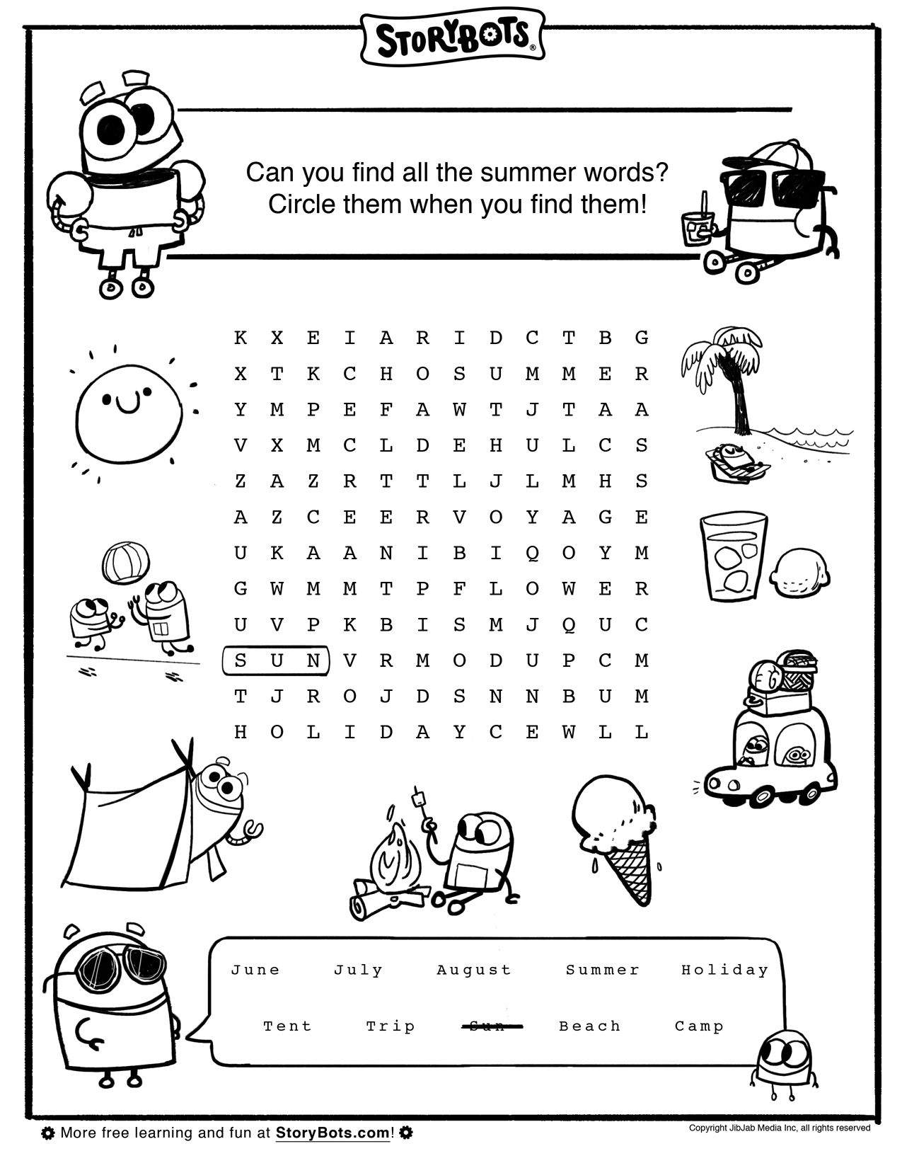 Free Printable Activity Sheets