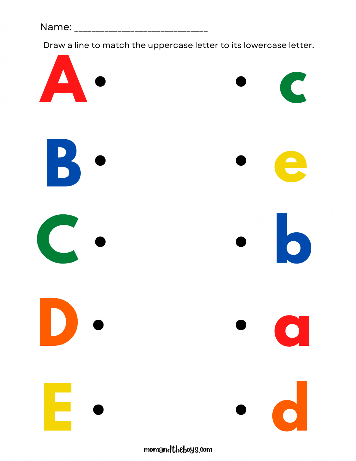 Free Printable Alphabet Activity Worksheets For Preschoolers