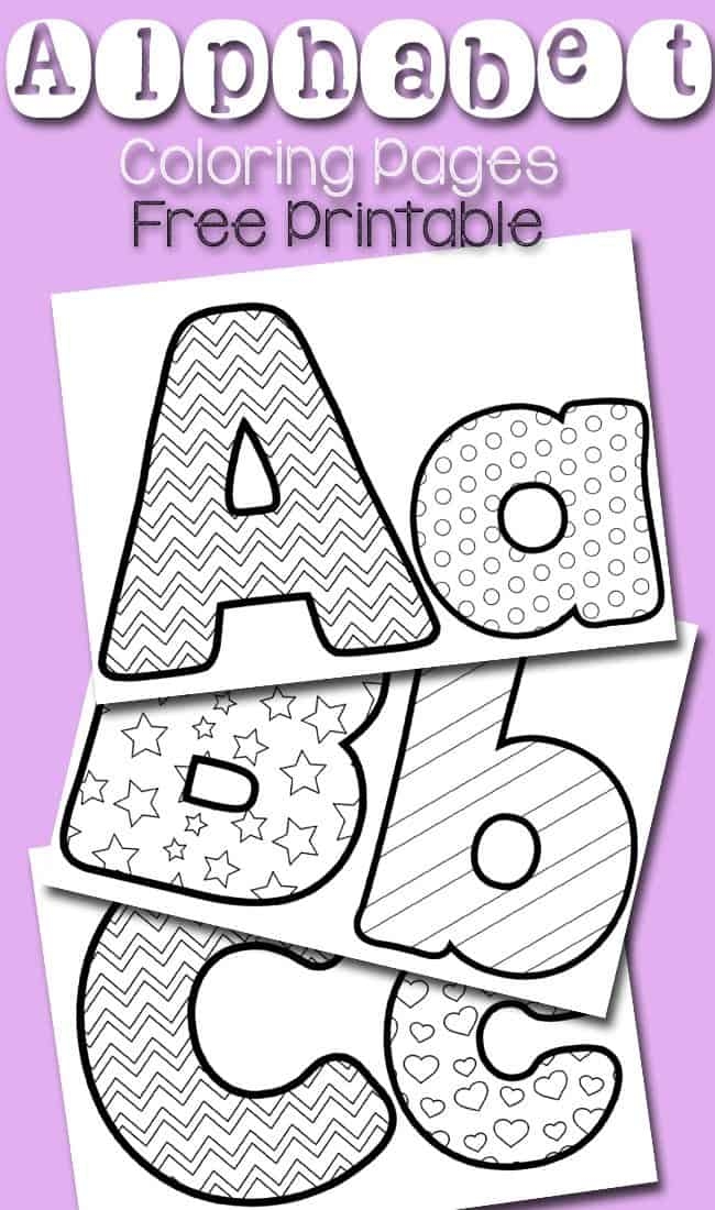 Free Printable Alphabet Coloring Pages Alphabet Coloring Pages