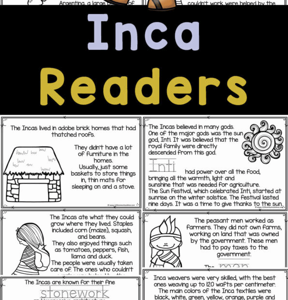 Free Printable Ancient Incan Empire Reader For Kids Ancient