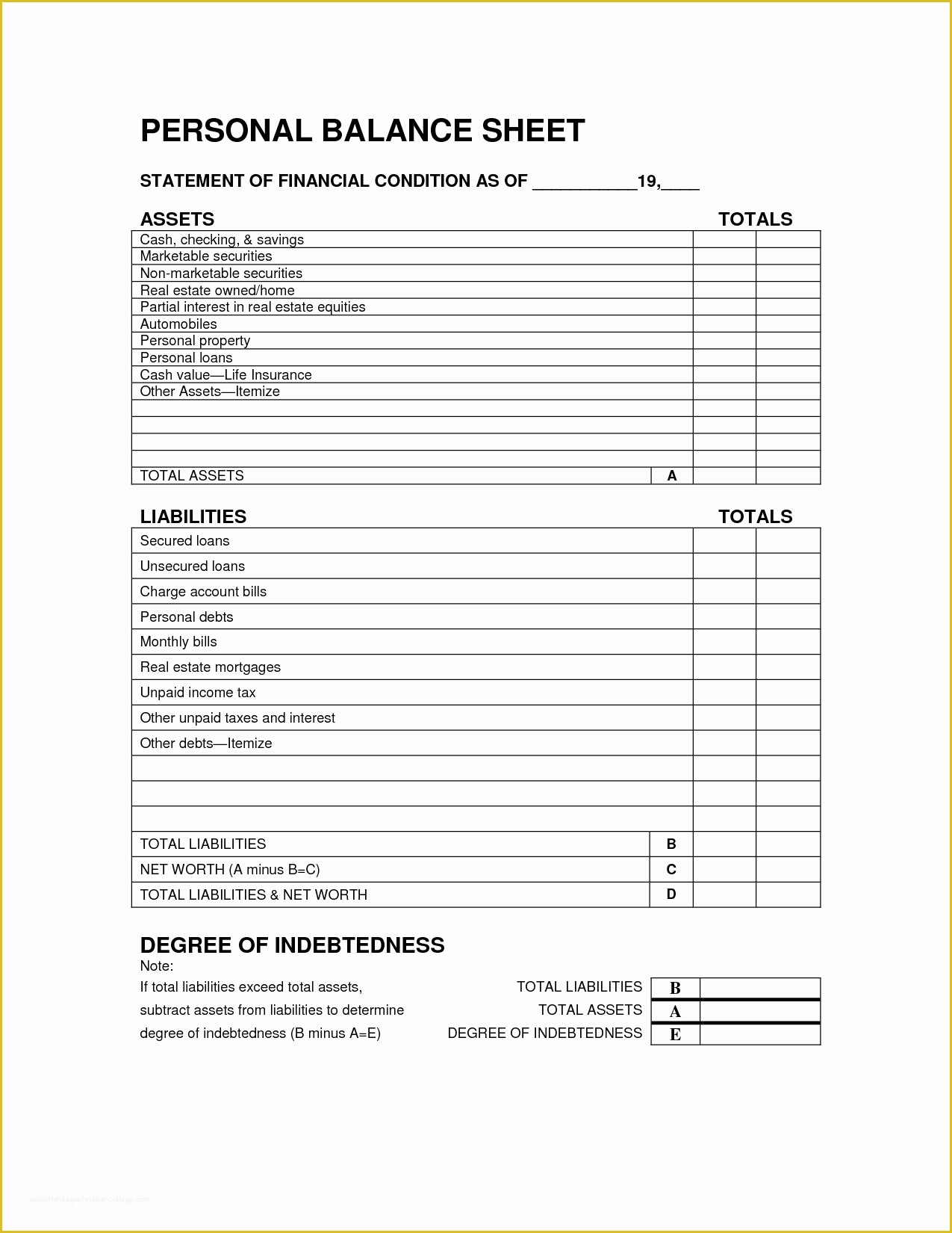 Free Printable Balance Sheet Template Of 13 Bank Ledger Sheet 