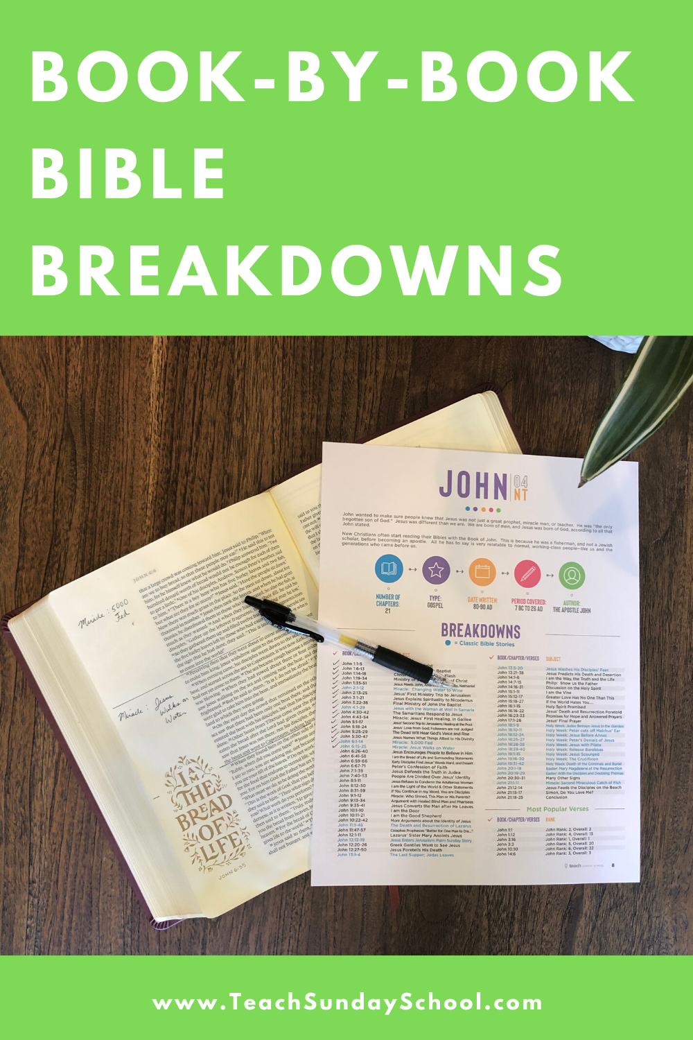 Free Printable Bible Breakdown Sheets