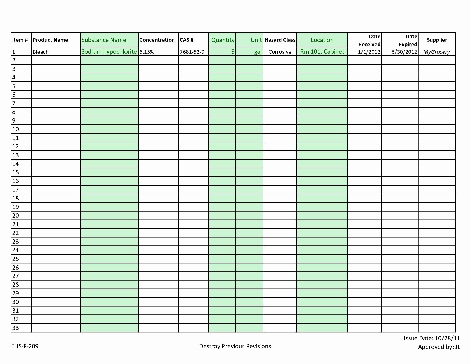 Free Printable Blank Inventory Sheets Blank Inventory Spreadsheet In 