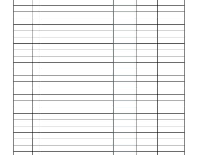 Free Printable Blank Ledger Sheets PDF Included Printables Hub