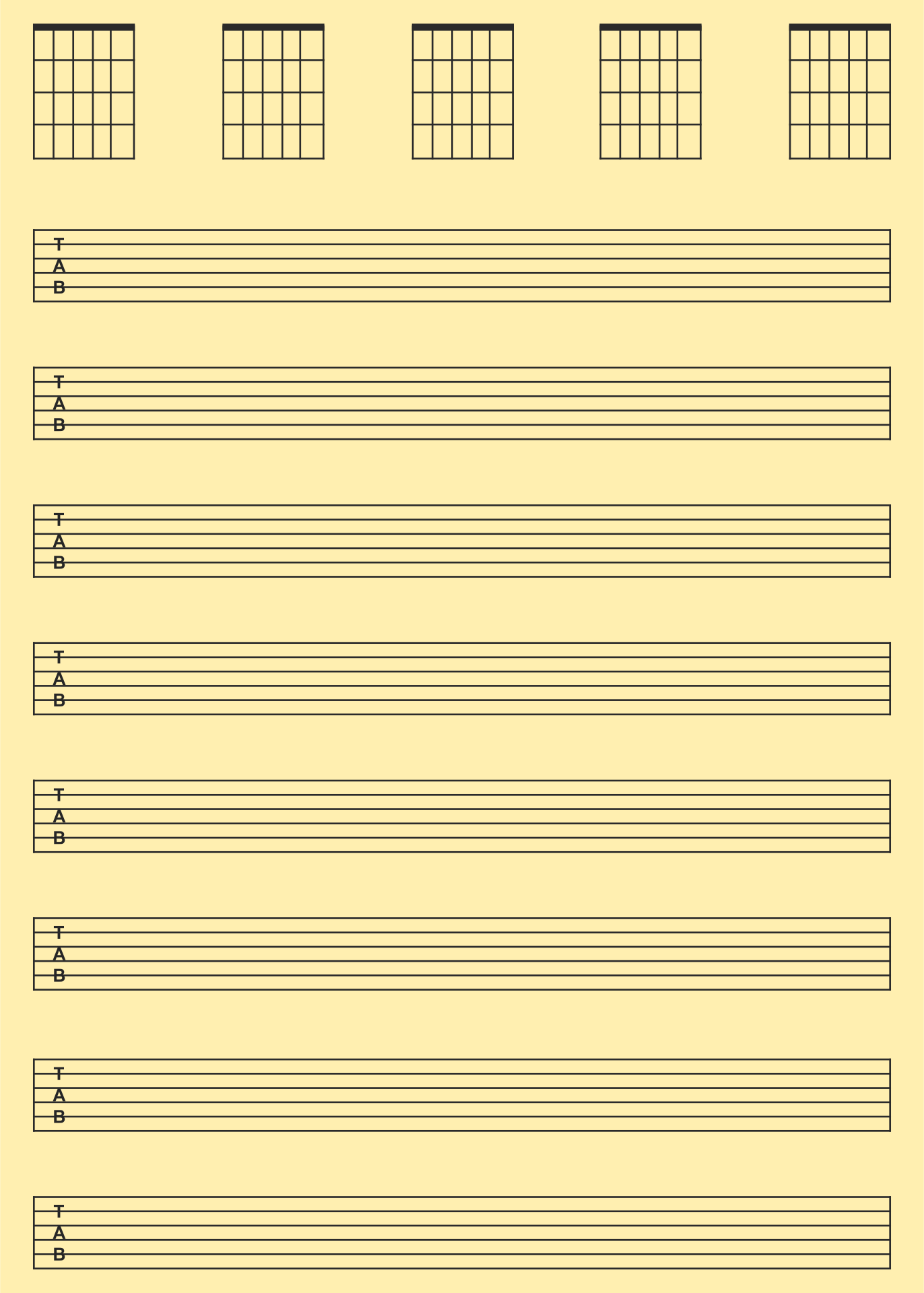 Free Printable Blank Music Sheets