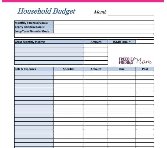 Free Printable Budget Planner Sheets Ciloki