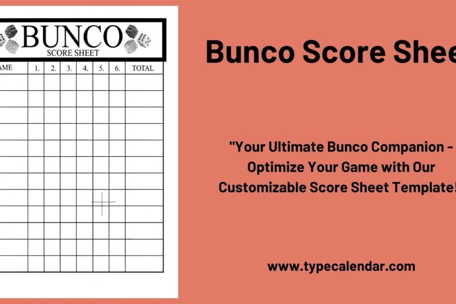 Free Printable Bunco Score Sheets Pdf Free Printable Infoupdate