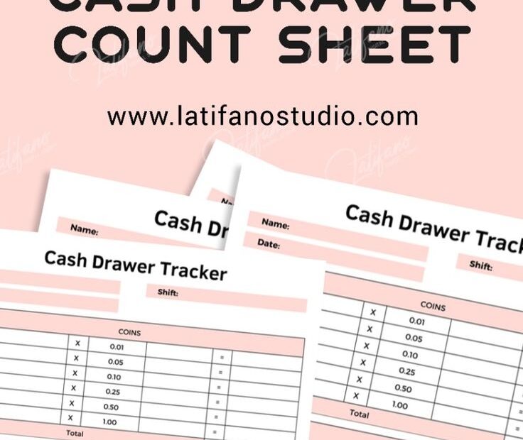 Free Printable Cash Drawer Count Sheet Pdf Download For Free Count