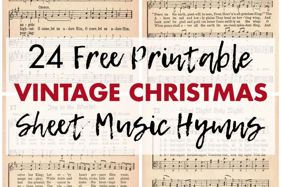 Free Printable Christmas Sheet Music For Crafts Free Printable Templates