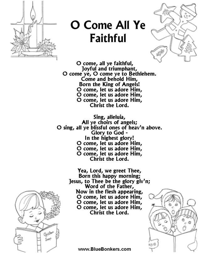 Free Printable Christmas Song Lyrics Printable Word Searches