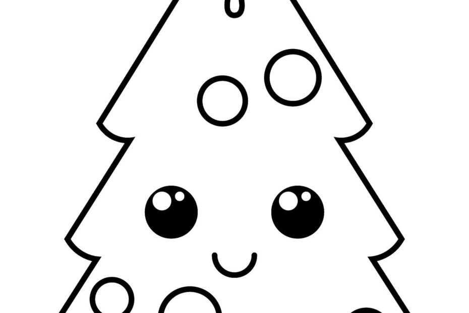 Free Printable Christmas Tree Coloring Page Easy Free Coloring Sheet